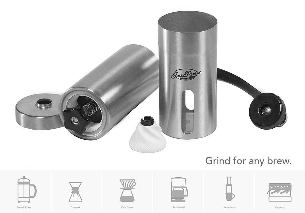 Мелничка за кафе и черен пипер - хром и керамика