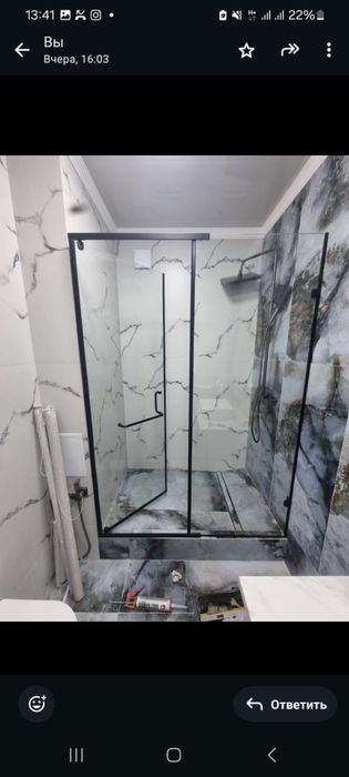 Душевые кабины ванные перегородки меж комнатные душ кабины