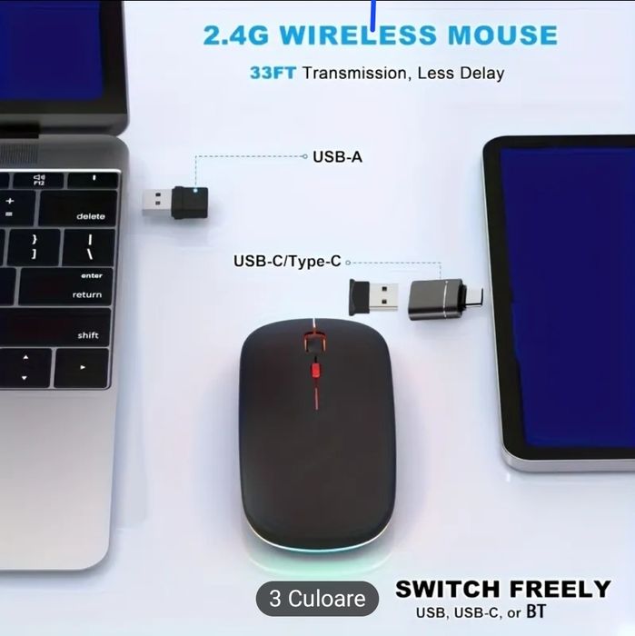 Mouse wirles cu acumulator!!