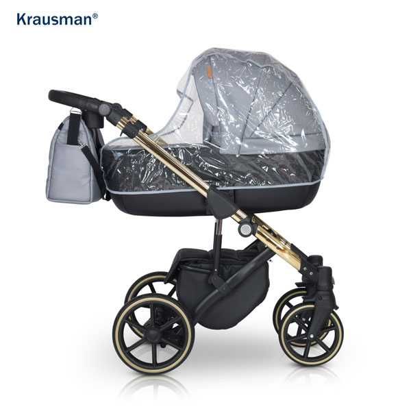Krausman – Carucior 3 in 1 Storm Grey Gold