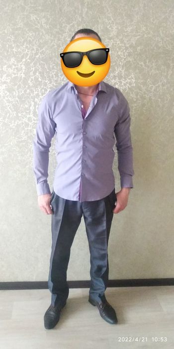 Полувер, рубашка, брюки