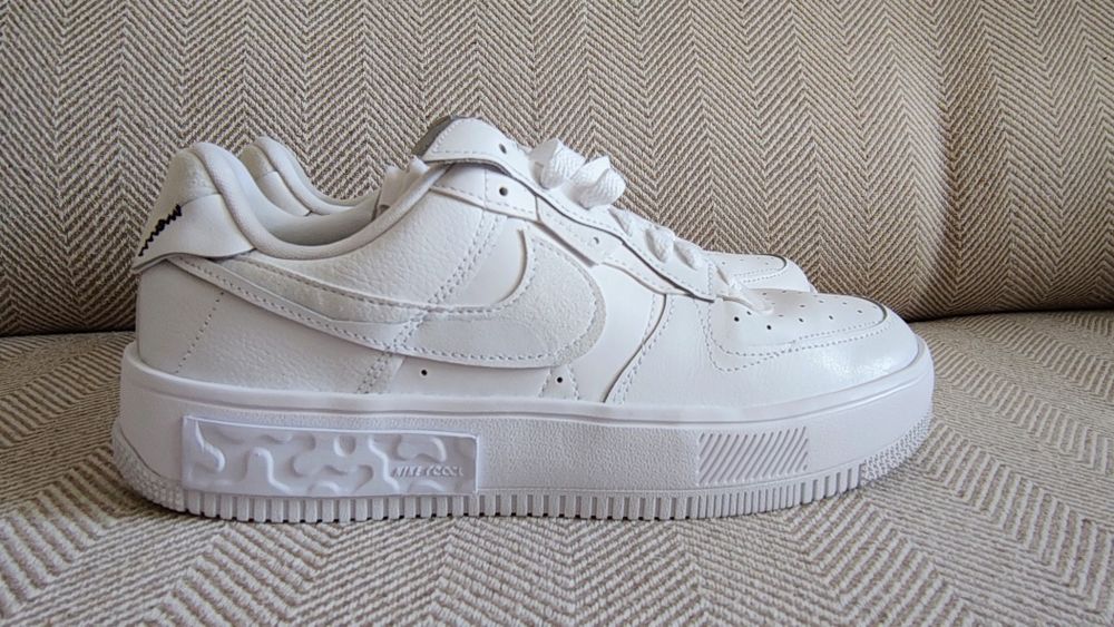 Nike Air Force 1, triple white.