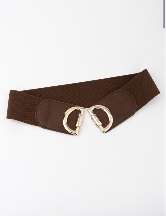 Дамски колан кафяв цвят