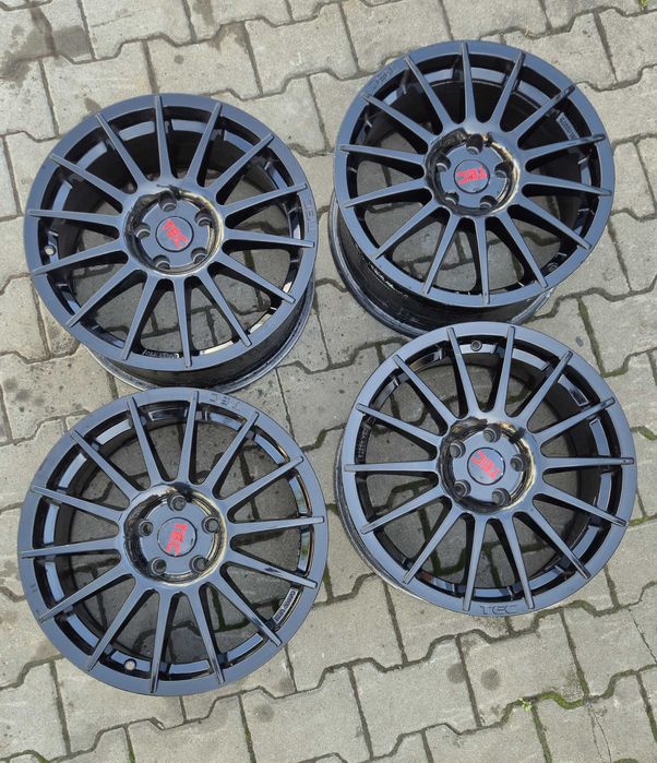 (rezervat)jante TEC AS2 17 5x108 7.5j ET45 ford volvo peugeot citroen jaguar land rover negru lucios