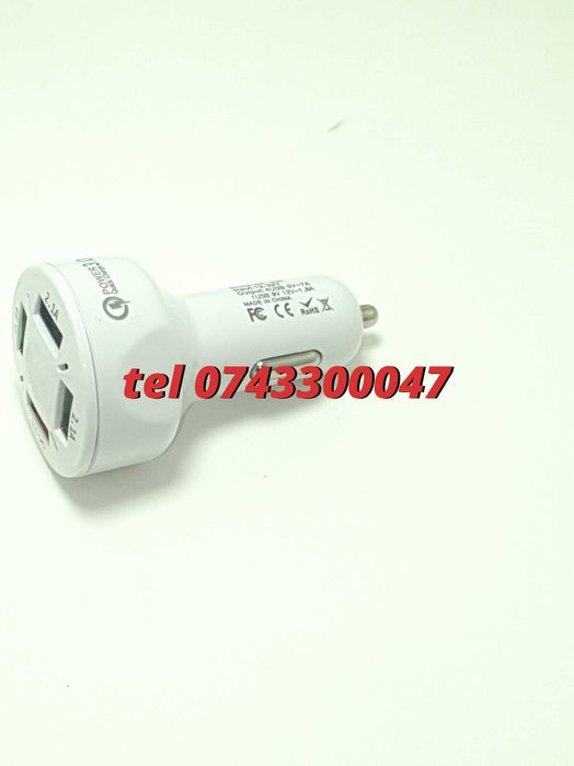 Superfastcharge Incarcator Auto Cu Patru Porturi Usb Partycharge