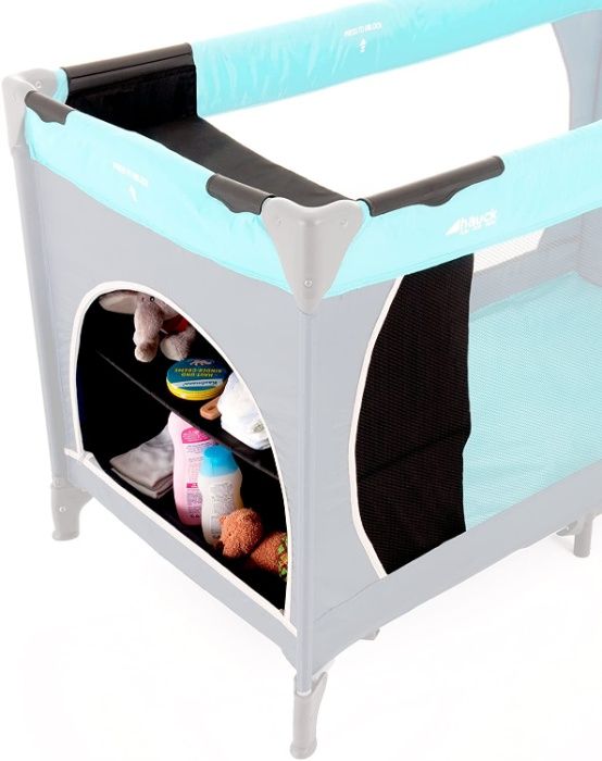 Мини гардероб за пътническо креватче Travelcot 60 см, цвят: Черен