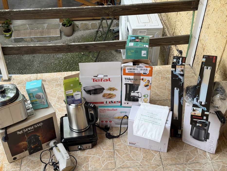 ЕЛЕКТРОУРЕДИ! ЧИСТО НОВИ!!! Nutribullet, AEG, Phillips, Tefal, CECOTEC