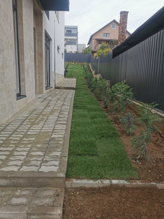 Oferim servicii de gradinarit, cosit vegetatie, toaletare gard viu