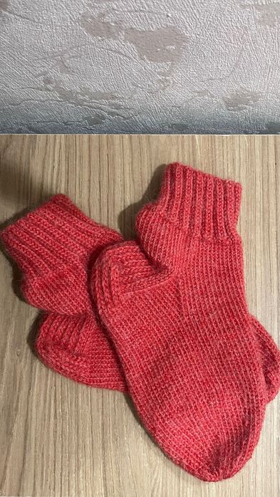 Носки шерстяные вязаные