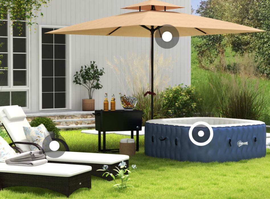 Jacuzzi gonflabil 4-6 persoane