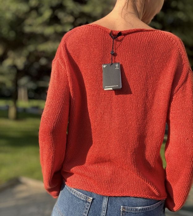 Bluza rosu / portocaliu marimea L - Massimo Dutti