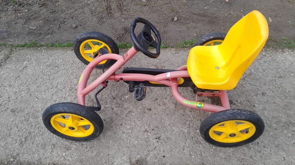 Cart (kart) copii Berg (copii 6-12 ani),roti umflate,3 pozitii reglaj