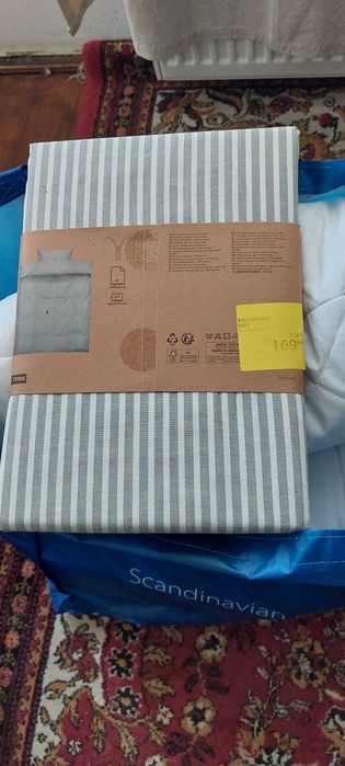 SET NOU lenjerie pat copii JYSK – Pilotă 135x200 cm, pernă și cearșaf
