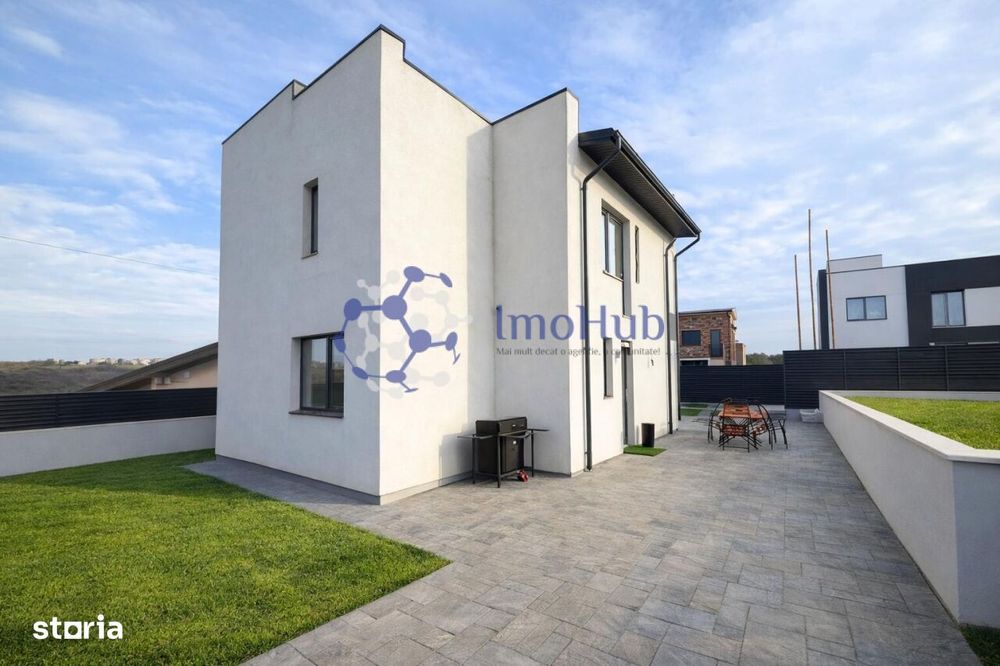 Casă de vânzare cu 3 dormitoare+birou, teren de joaca 200mp Rediu,
