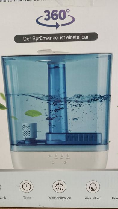 Umidificator Nou Mare  Cu Ultrasunete KNKA  Difuzor Uleiuri Integrat 6