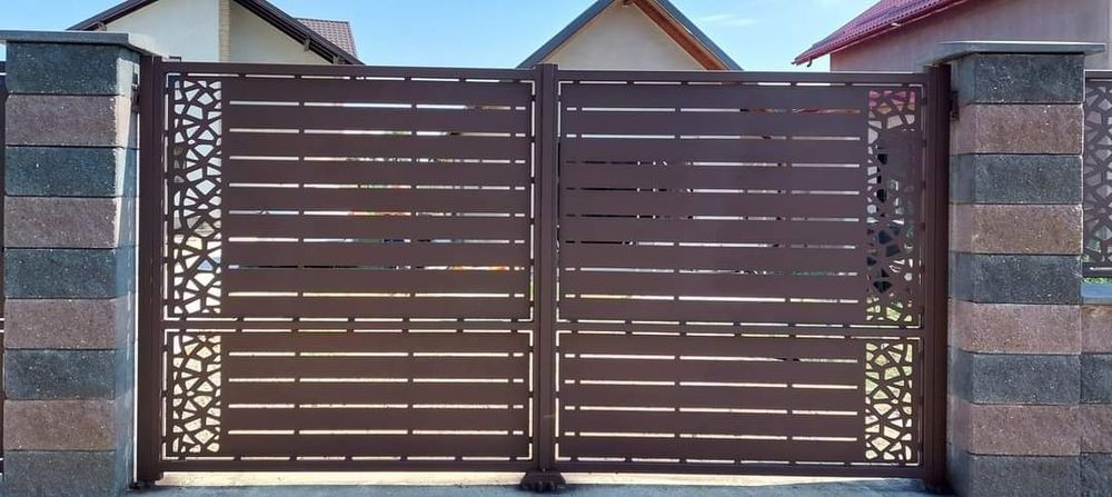 Gard din fier forjat sau panauri gard din tabla sau jaluzea