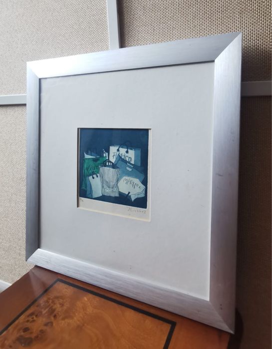 Антикварна картина авторска номерирана лимитирана подписана датирана