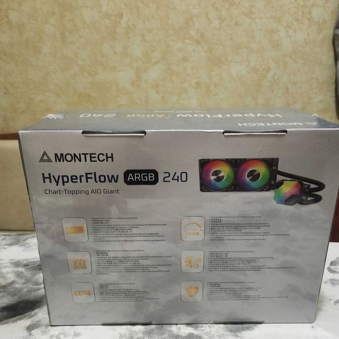 Водяной куллер / охлаждение Montech HyperFlow ARGB 240mm .