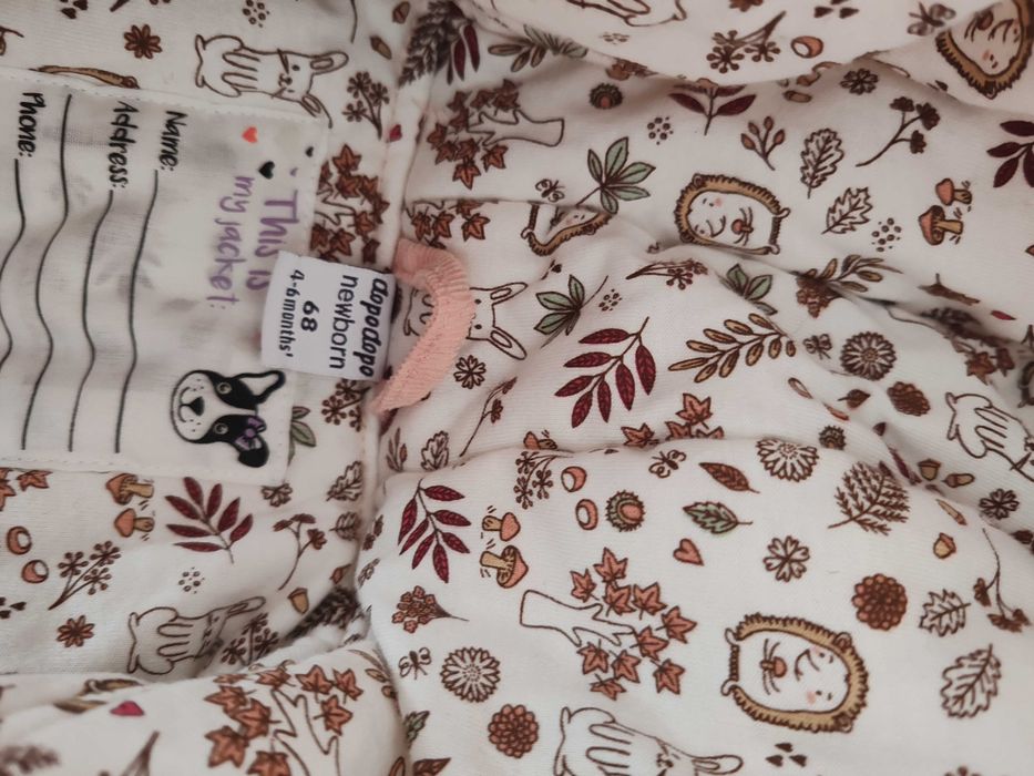 Geaca de iarna /Salopeta bebeluși mărimea 68 stare foarte bună