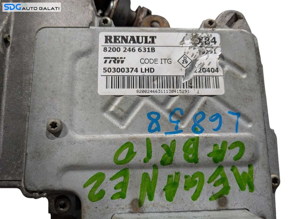 Ax Coloana Volan Cu Motoras Pompa Electrica Servodirectie Renault Megane 2 2002 - 2008 Cod 8200246631B 50300374LHD [L6858]