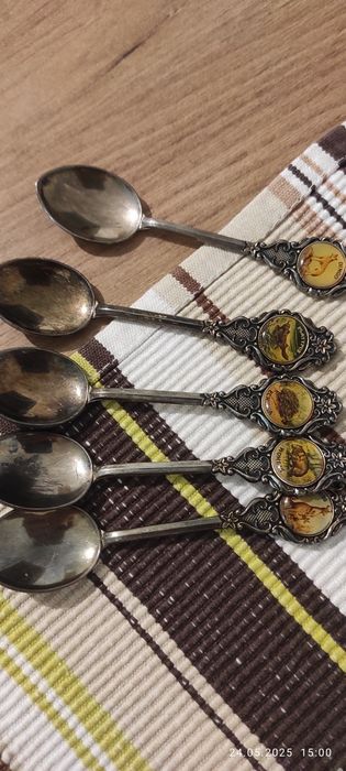 Ложки кофейные сувенирные посербренные