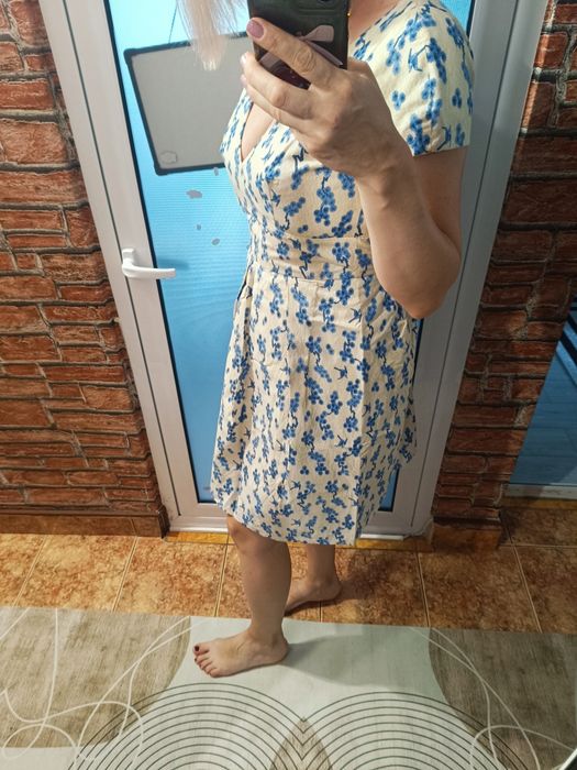 Rochie retro M si jacheta de vara din in