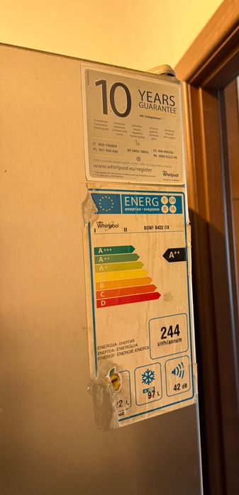 Combina frigorifica Whirlpool, clasa A++, superoferta!!