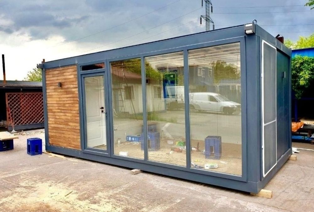Vand container tip căsuțe birou fără autorizație sau proiecte