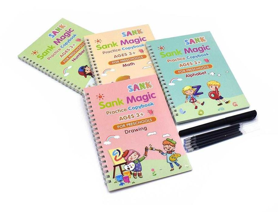 Caiete de caligrafie si exercitii Sank Magic Copybook Workbook KidBook