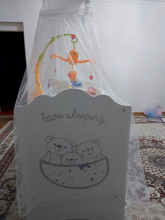 Love Sleeping детская кровать, ЛДСП, белый
