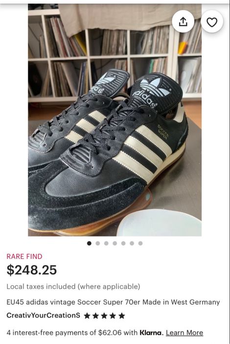 Маратонки Adidas Vintage Soccer Super 70er.Номер 44