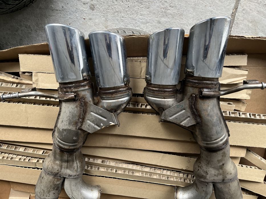 Оригинални Audi SQ5 хром накрайници двуцевки стомана спортна генерация