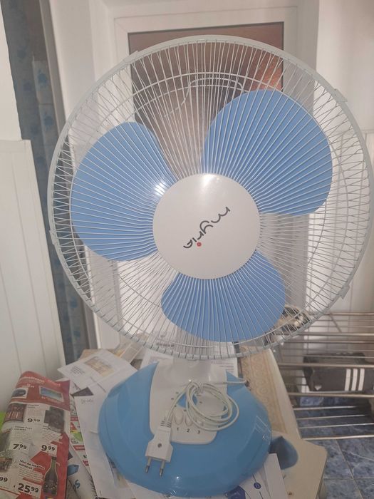 Ventilator de birou MYRIA MY4207, 3 trepte de viteza, 40cm, 40W