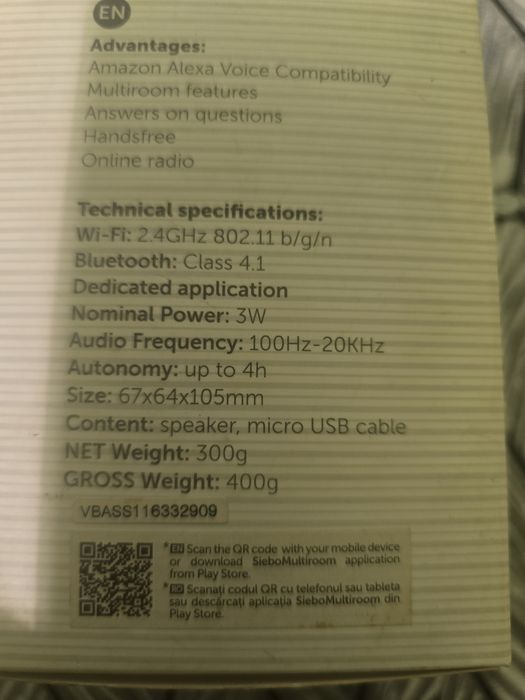 Boxa bluetooth Allview V-Bass si casti bluetooth Puffy