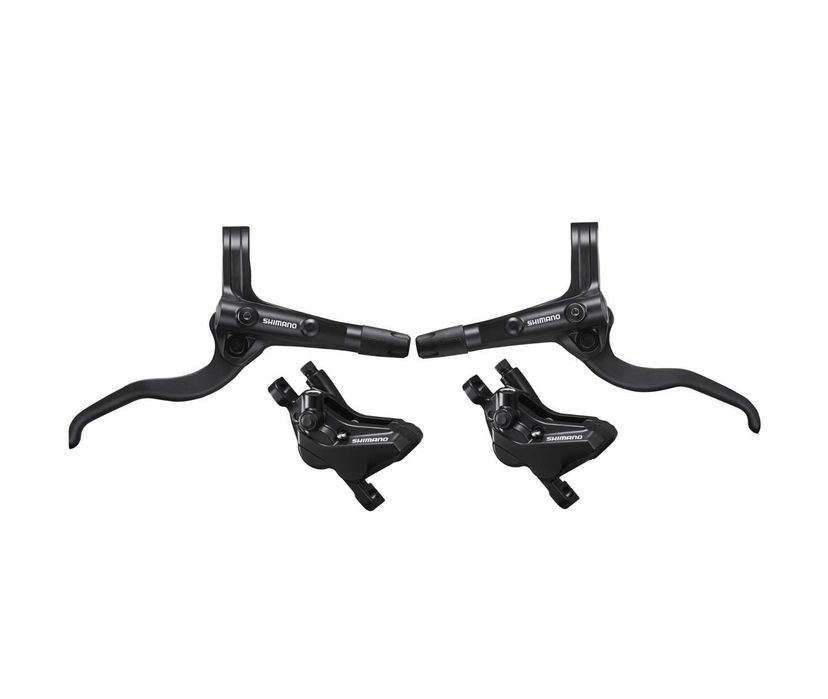 Комплект 4-бутални хидравлични спирачки Shimano BL-MT401/BR-MT420