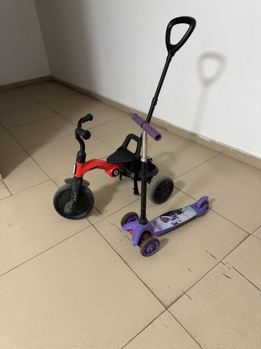 Ведосипед и самокат