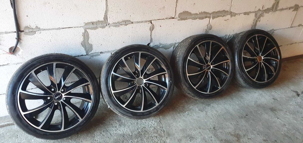 Jante R18 pentru audi a4 a6 cu cauciucuri de vara in stare buna(mai merg cel putin 2 ani) :DTelefon : 0761790044