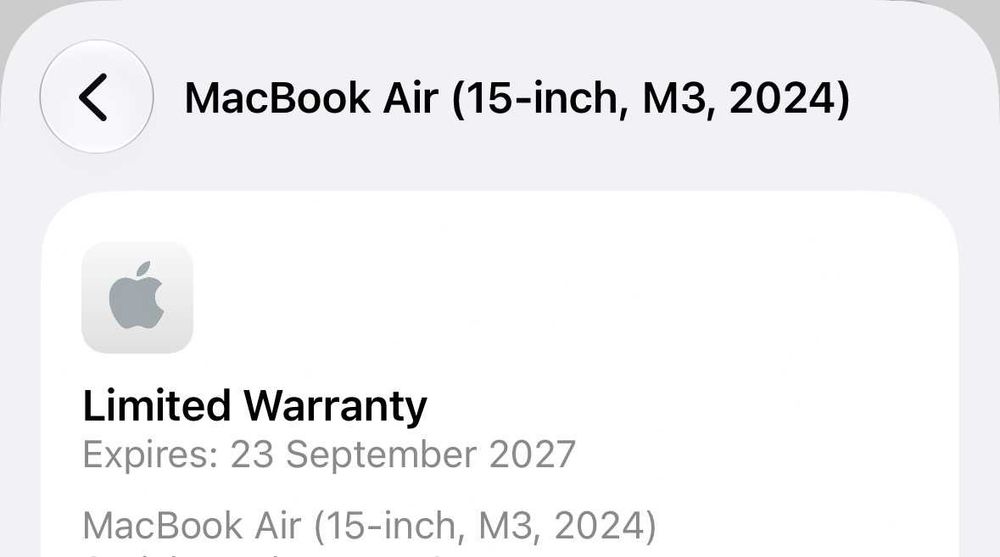 Apple Macbook Air 15 M3 24 GB Ram 512 Disk Гаранция към Apple