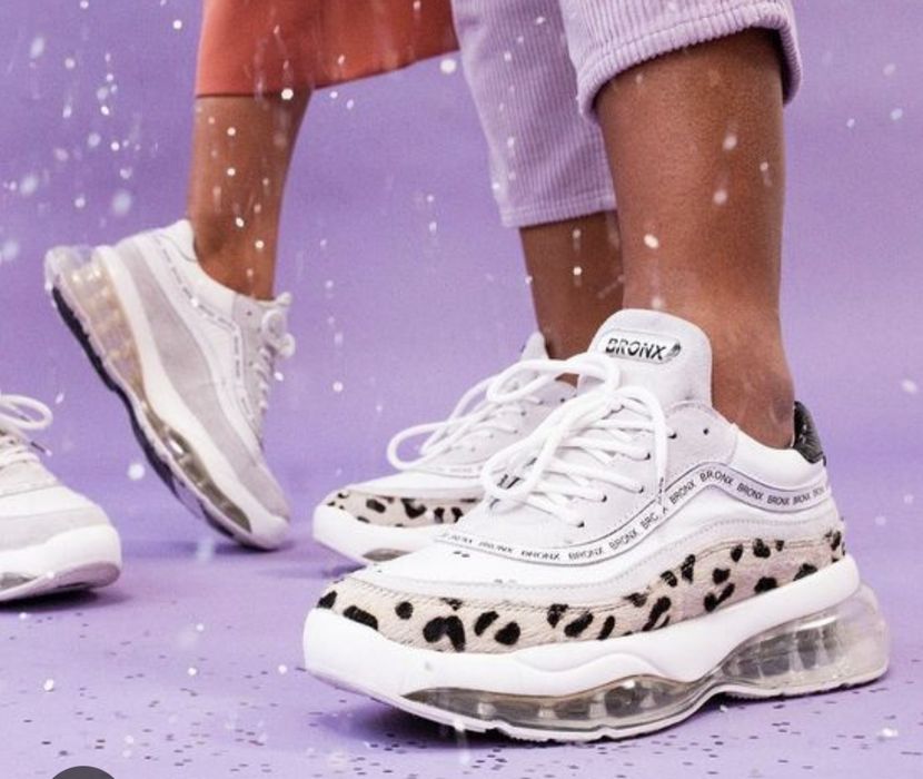 Сникърси Bronx естествена кожа/велур