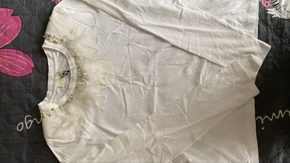 Лонгслив с перьями Италия