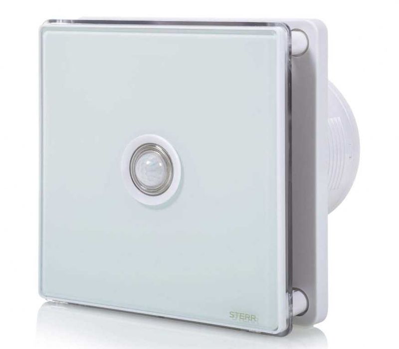 Вентилатор за баня STERR BFS100LP, диаметър 100 mm, LED, PIR
