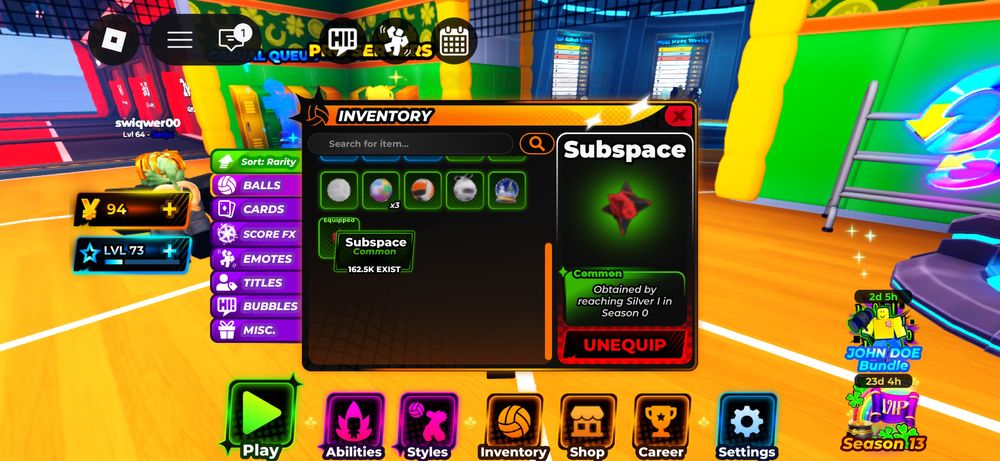 Аккаунт volleyball legends