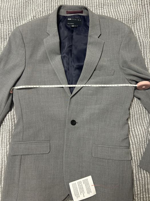 Sacou gri bărbați ASOS, nou cu etichetă, EU 46