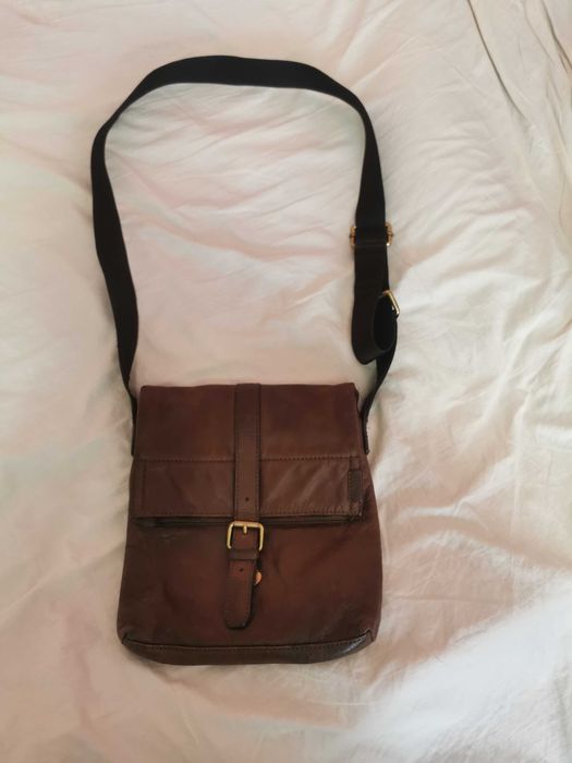 Geanta crossbody Fossil,pentru barbati, piele naturala