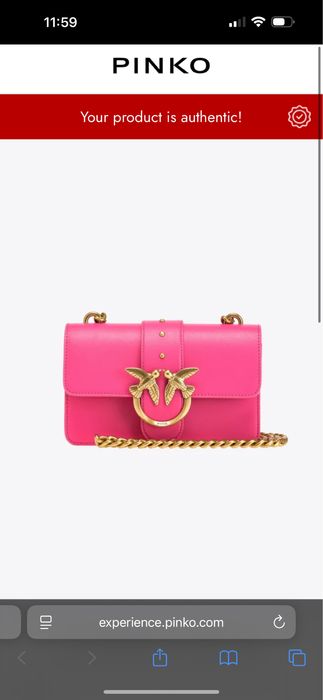 Розова Pinko чанта