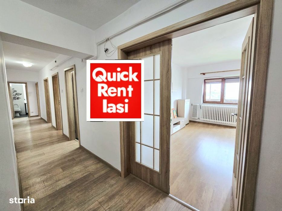 Centru Intre UMF Si Univ.Cuza Apartament 3Dormitoare Decomandat 2Bai