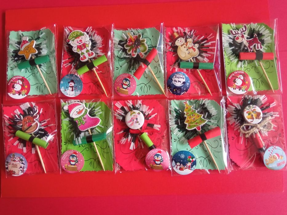 Ръчно изработени коледни и новогодишни късмети