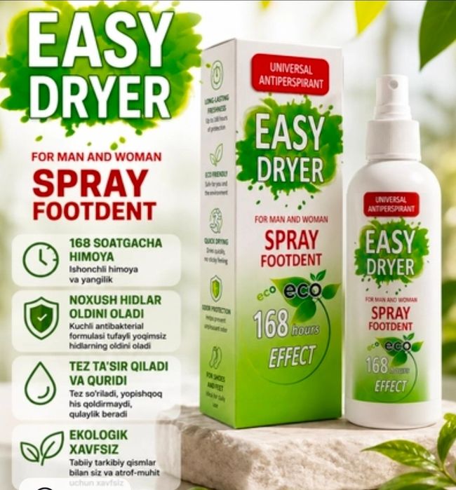 EASY DRYER(Tanangizni noxush hiddan qutqaring)