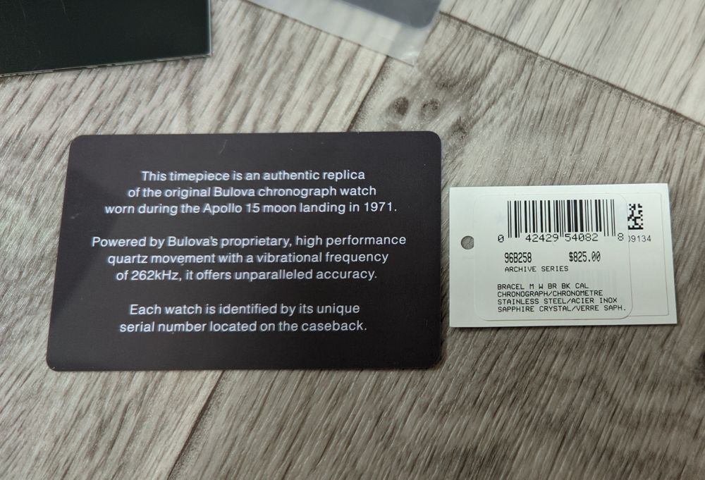 Bulova Lunar Pilot, почти Omega Speedmaster.