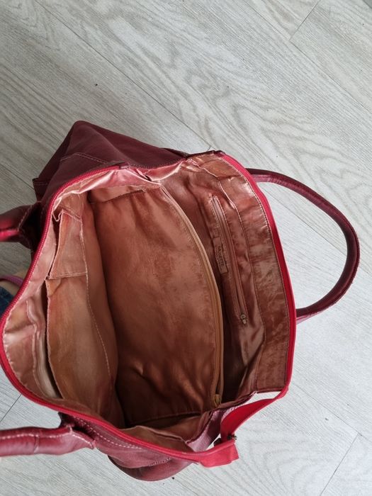 Geanta piele naturala Musette folosita